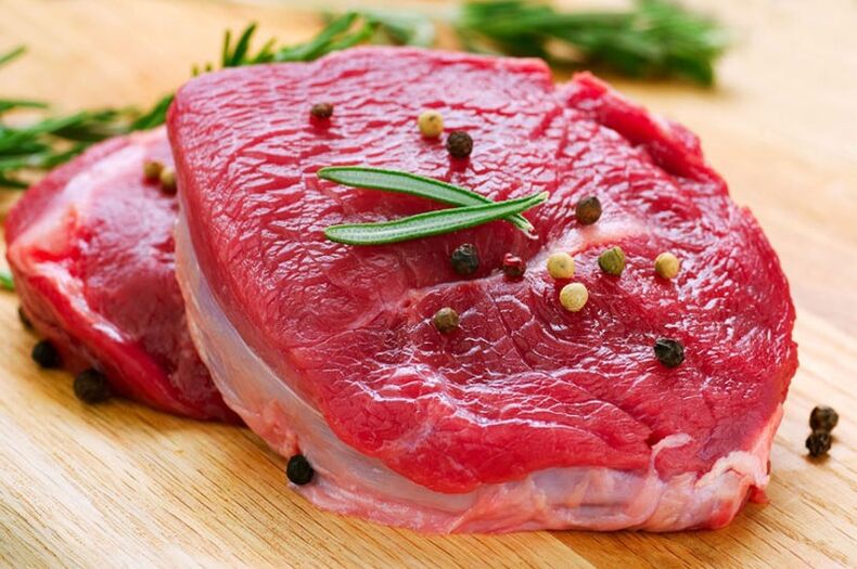 мяса для павышэння патэнцыі